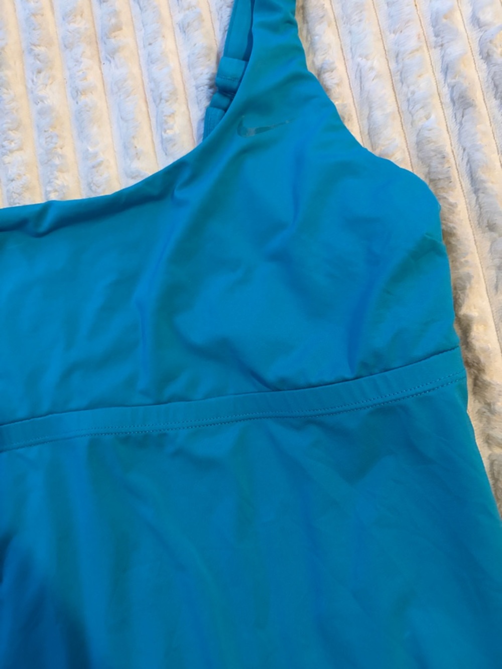 Nike Aqua Blue Tankini Top with Black Swim Shorts - Picture 5 of 6